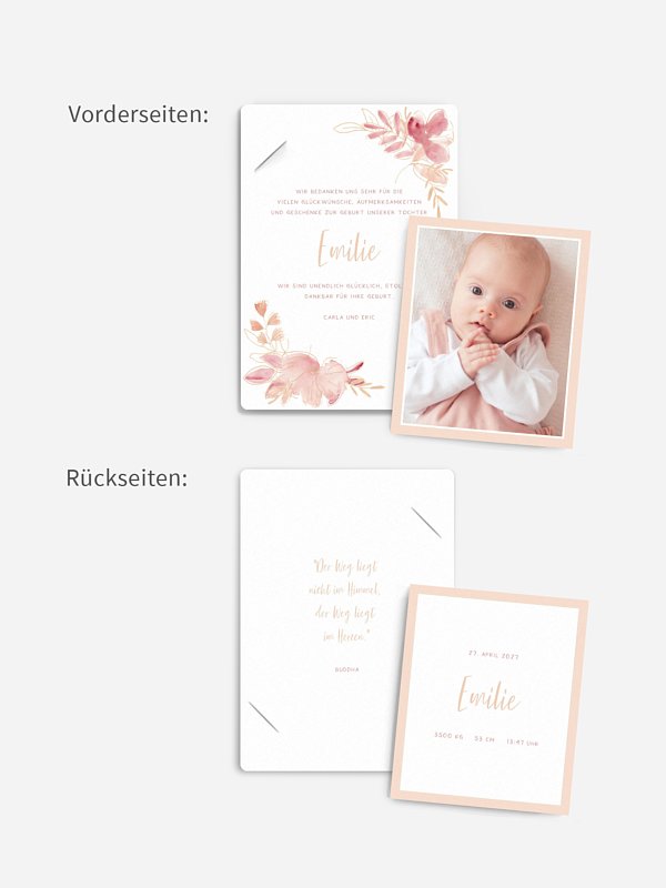 Geburtskarte Frühlingskind
