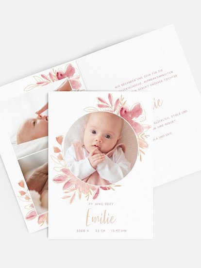 Geburtskarte Frühlingskind