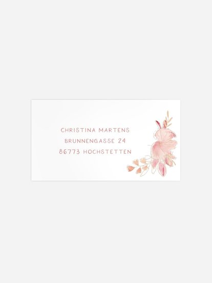 Empfängeraufkleber Geburt Frühlingskind