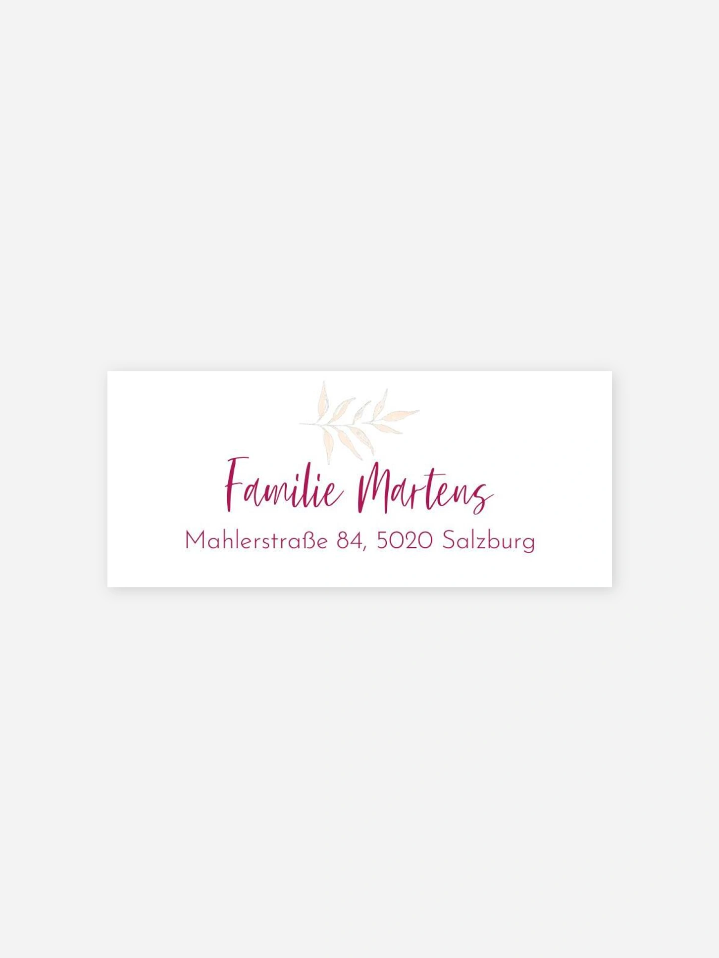 Absenderaufkleber Geburt Blumige Liebe