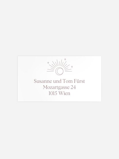 Empfängeraufkleber Geburt Sparkling Wonder