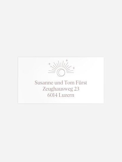 Empfängeraufkleber Geburt Sparkling Wonder