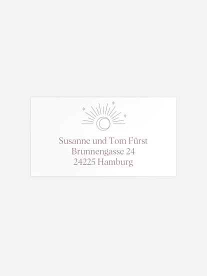 Empfängeraufkleber Geburt Sparkling Wonder