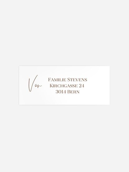 Absenderaufkleber Geburt Boho Flowers