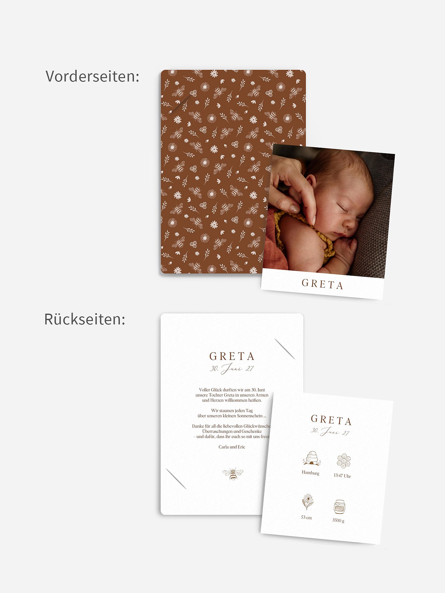 Geburtskarte Beefarm