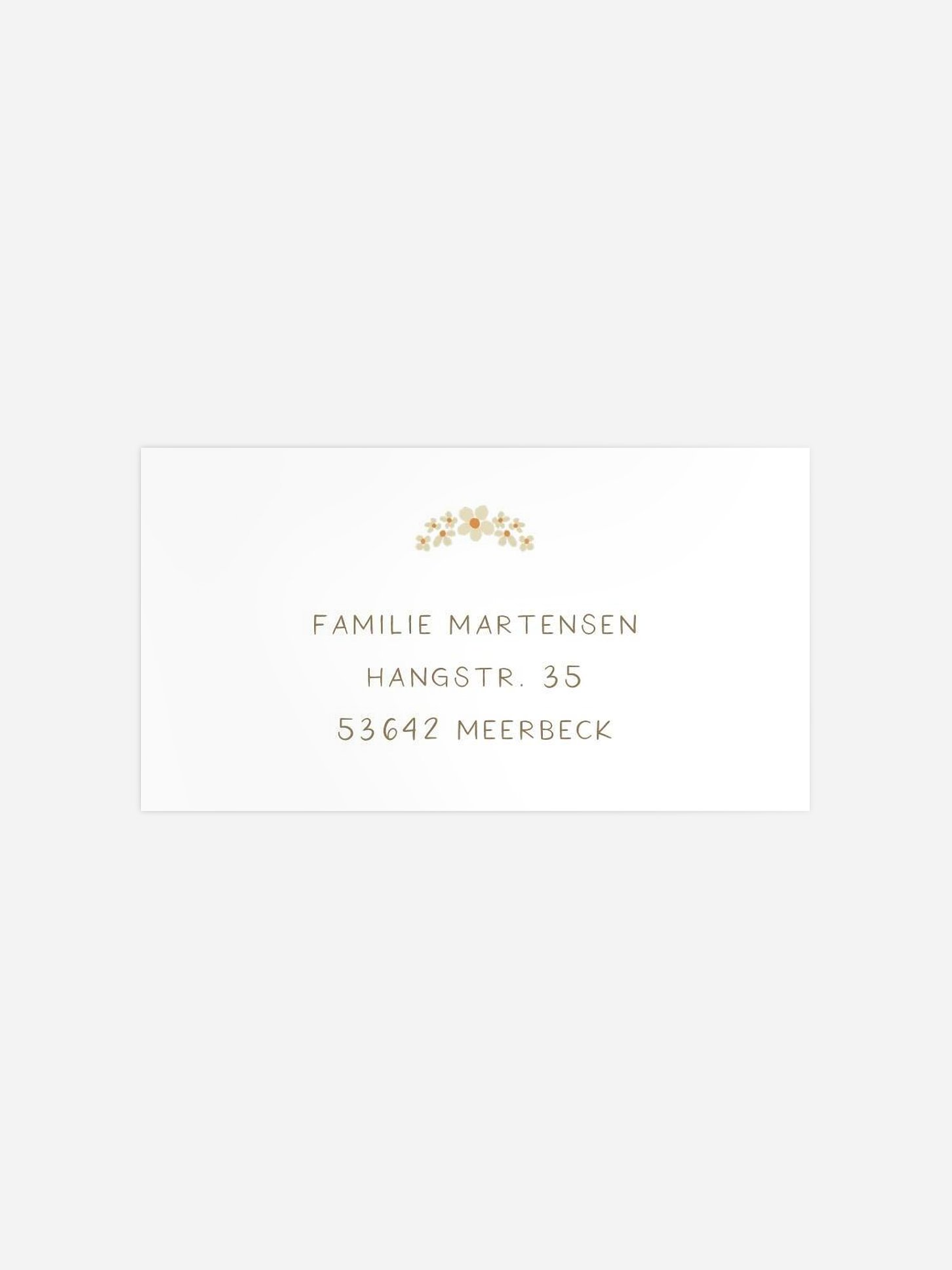 Empfängeraufkleber Geburt Goosefamily