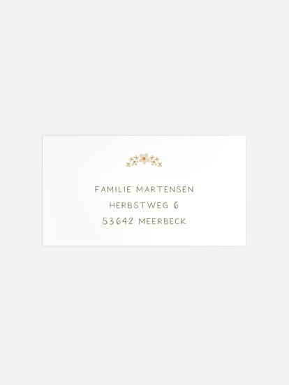 Empfängeraufkleber Geburt Goosefamily