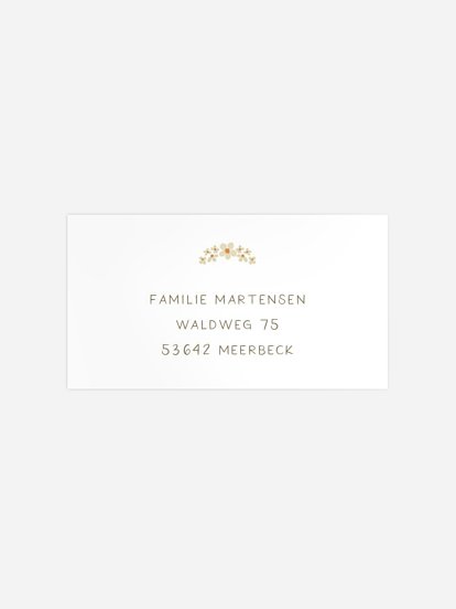 Empfängeraufkleber Geburt Goosefamily