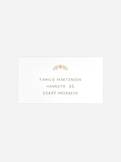 Empfängeraufkleber Geburt Goosefamily