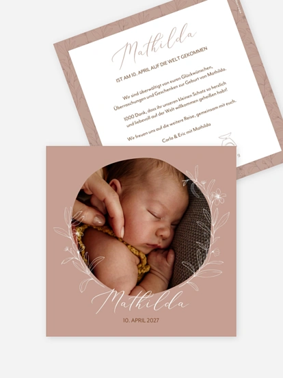 Geburtskarte Hello Love