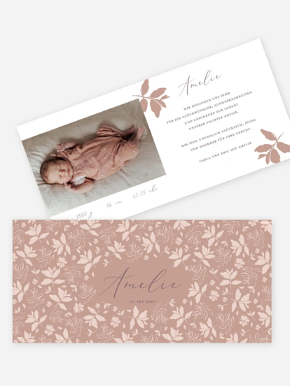 Geburtskarte Sweet Spring