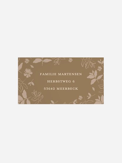 Empfängeraufkleber Geburt Sweet Spring