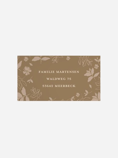 Empfängeraufkleber Geburt Sweet Spring