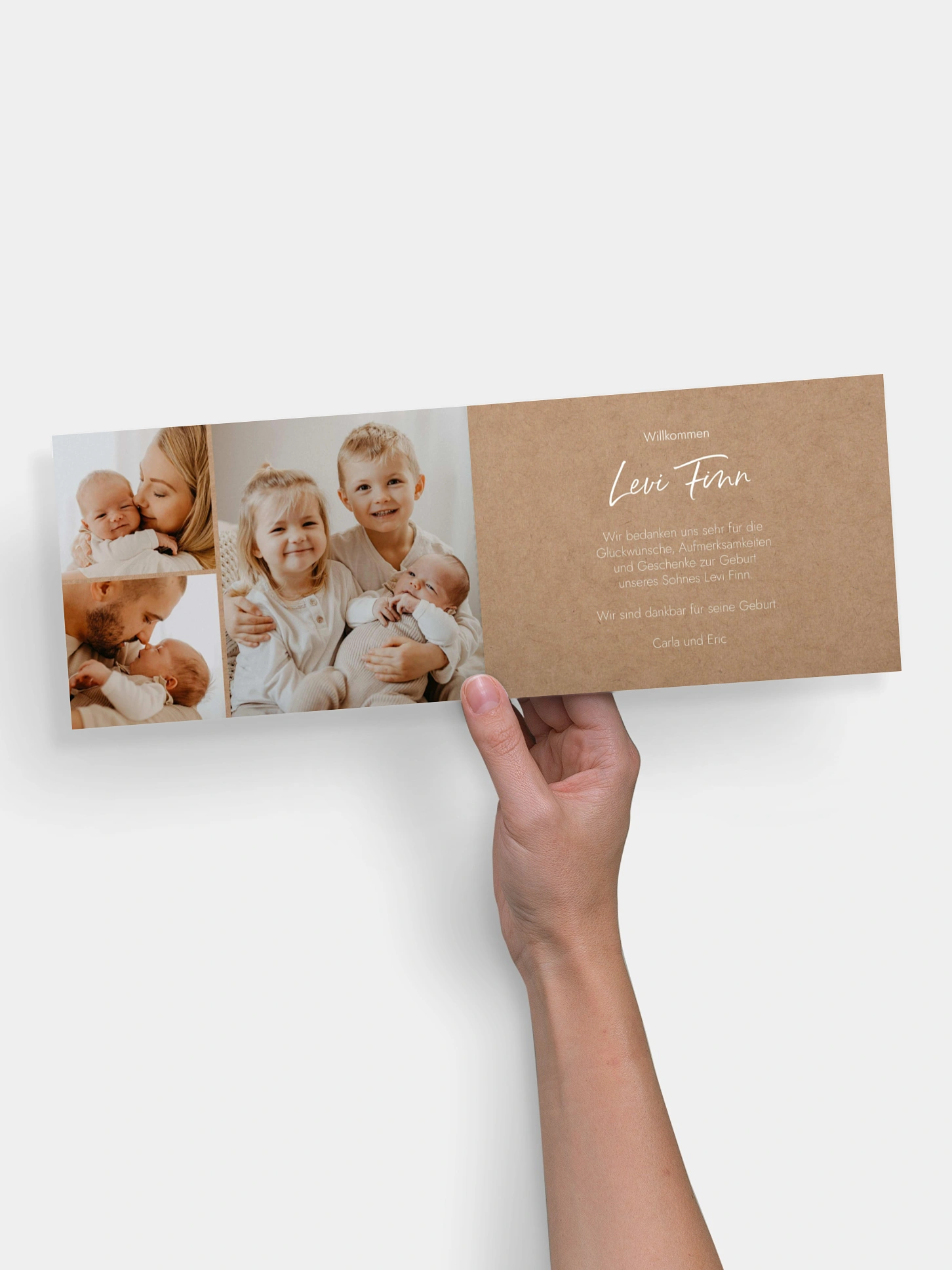 Geburtskarte Sanftes Glück