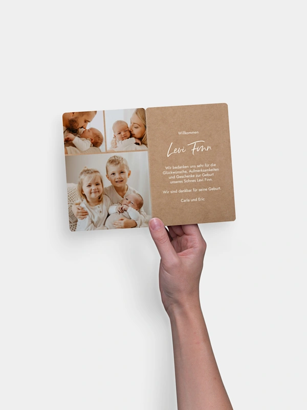 Geburtskarte Sanftes Glück