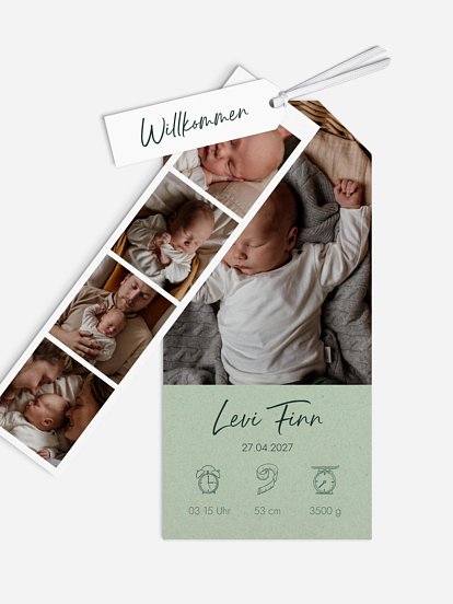 Geburtskarte Sanftes Glück