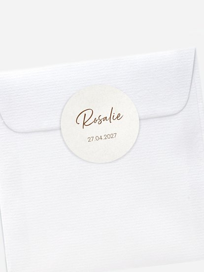 Aufkleber Geburt Sanftes Glück