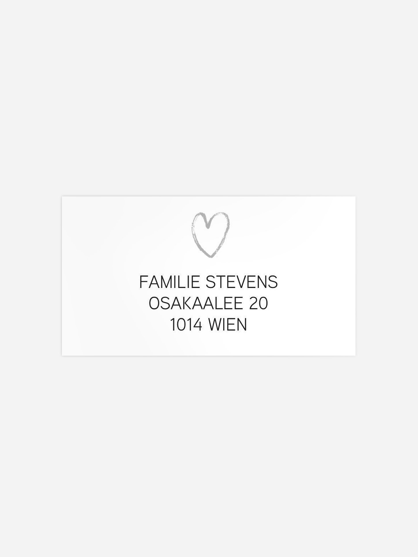 Empfängeraufkleber Geburt Kleine Liebe