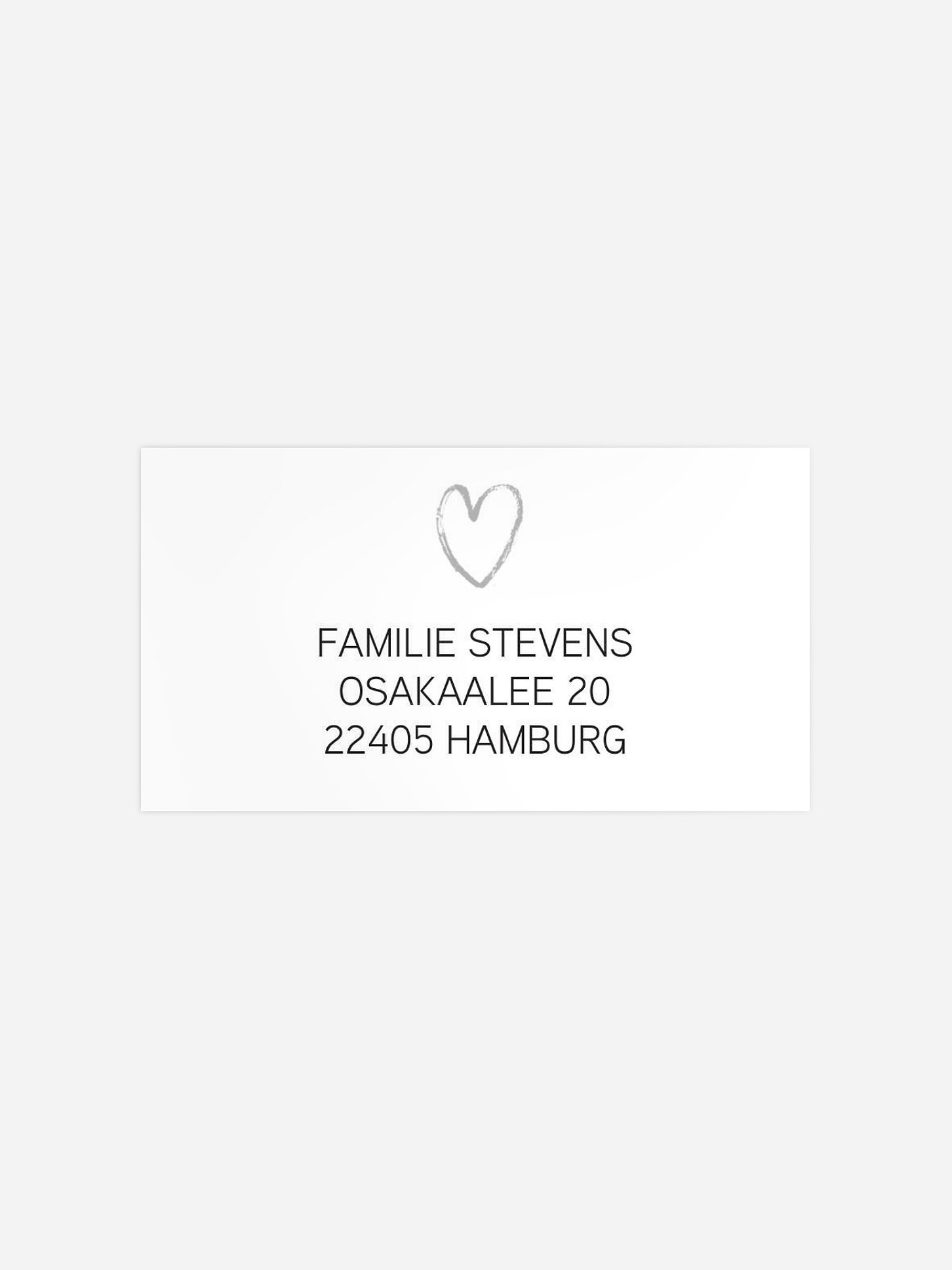 Empfängeraufkleber Geburt Kleine Liebe