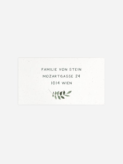 Empfängeraufkleber Geburt Babyfuchs