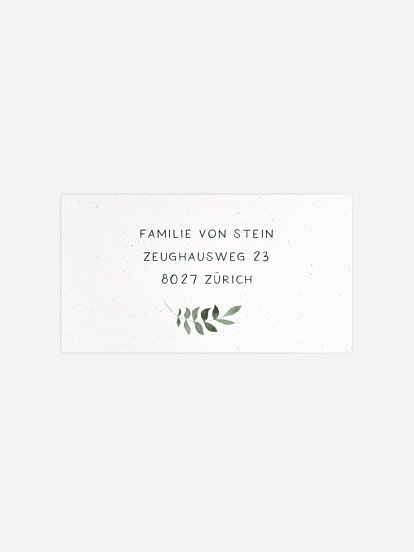 Empfängeraufkleber Geburt Babyfuchs