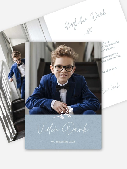 Danksagung Kommunion Golden Child