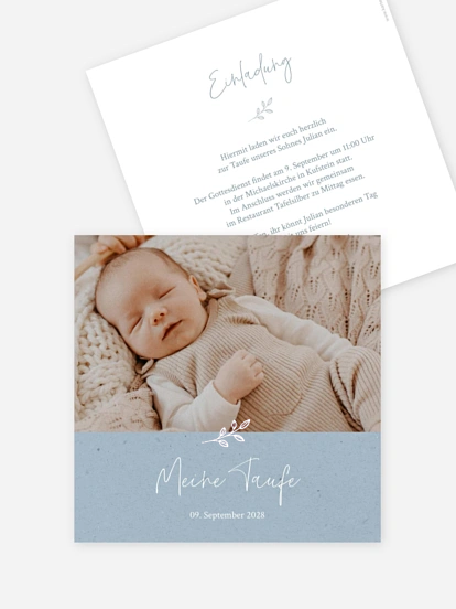 Taufeinladung Golden Child