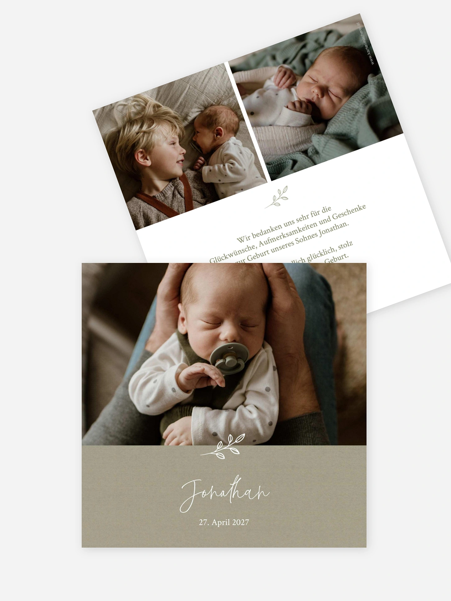 Geburtskarte Golden Child