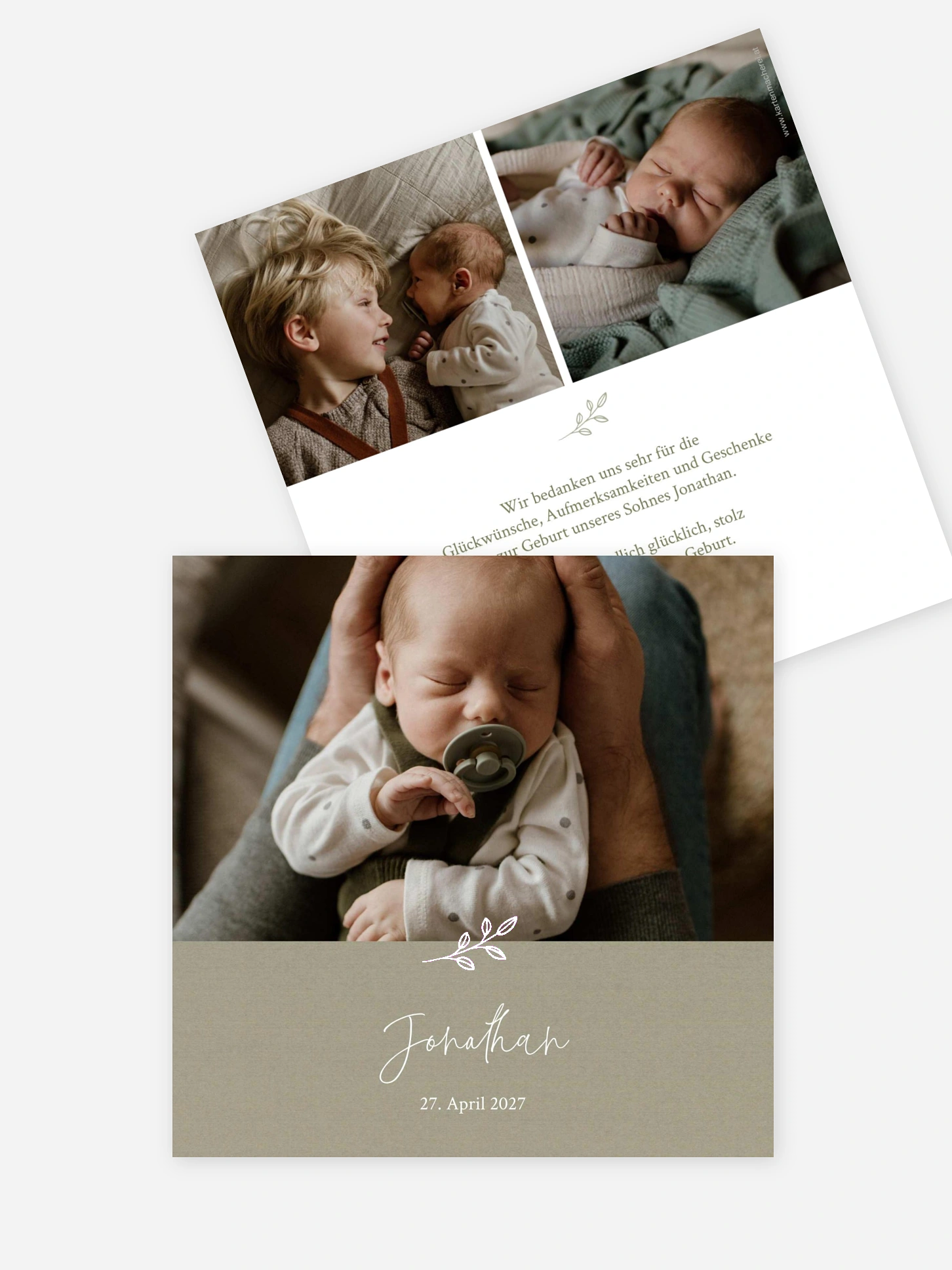 Geburtskarte Golden Child