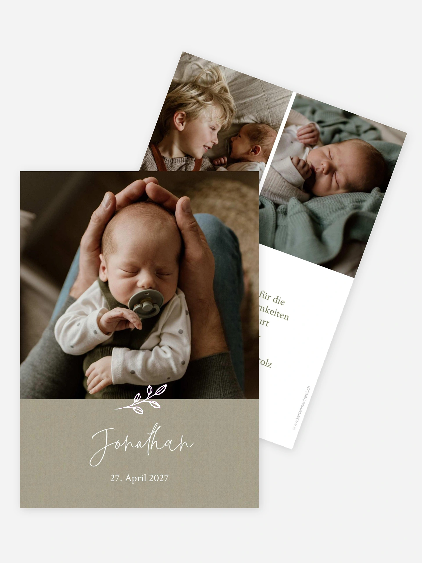 Geburtskarte Golden Child