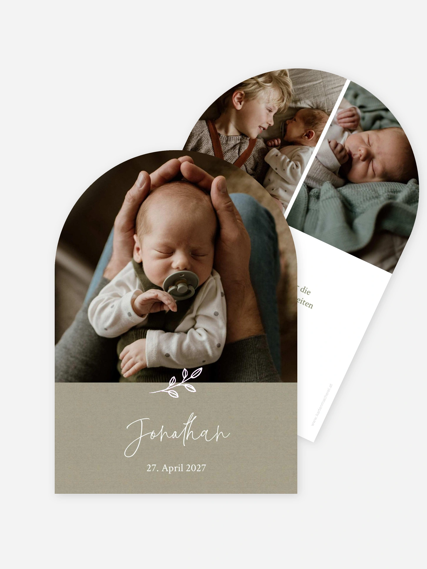 Geburtskarte Golden Child