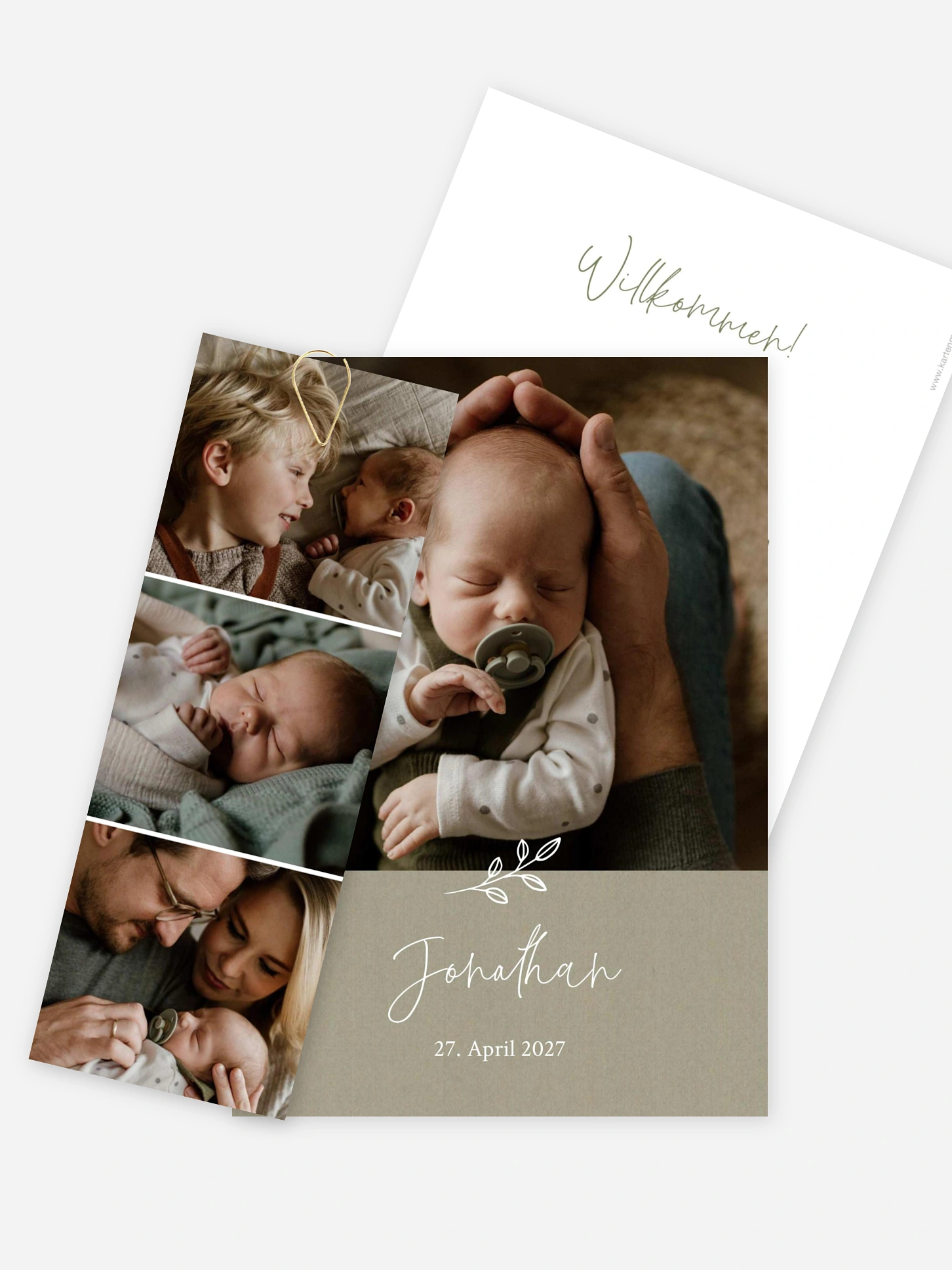Geburtskarte Golden Child