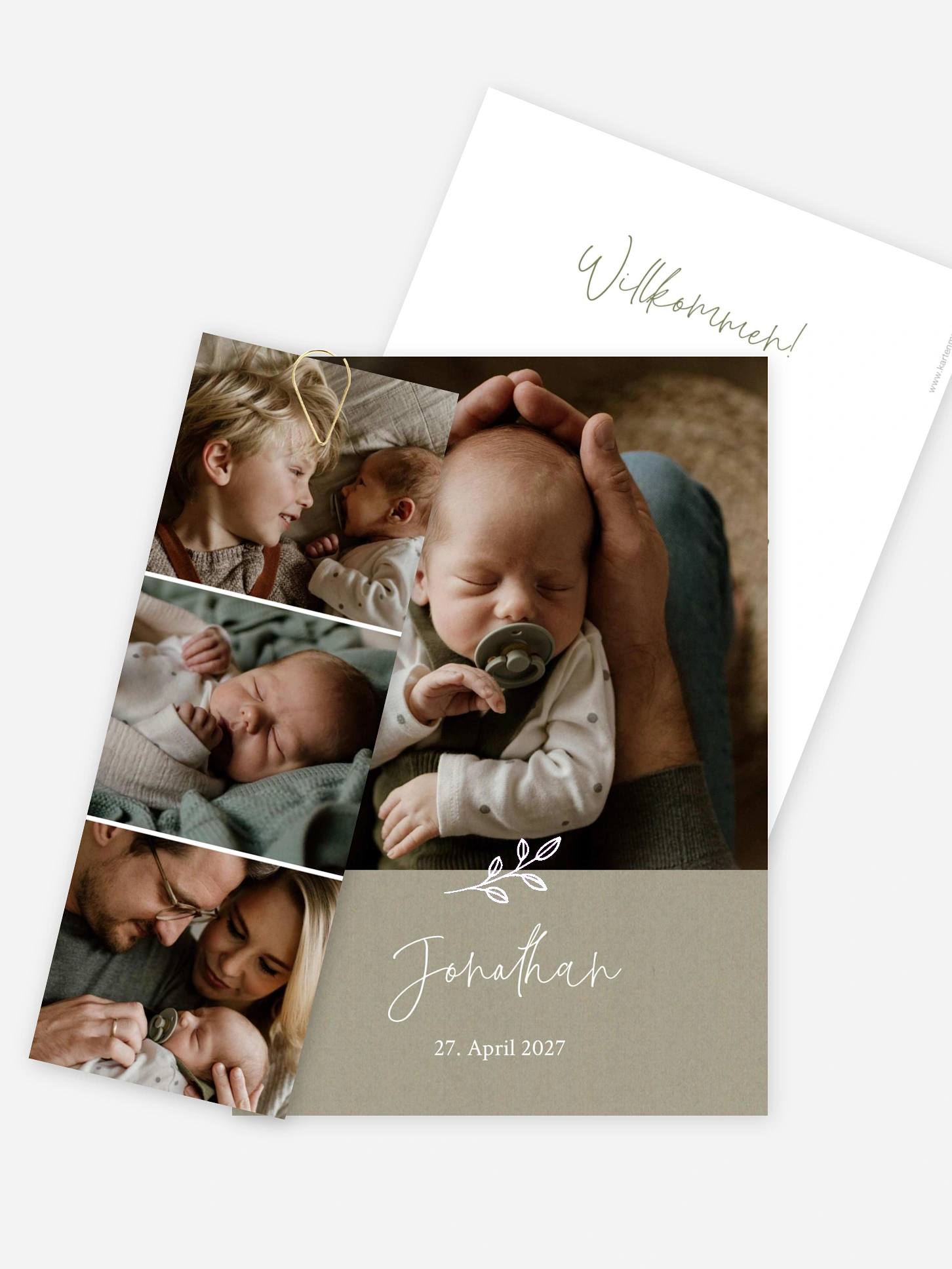 Geburtskarte Golden Child