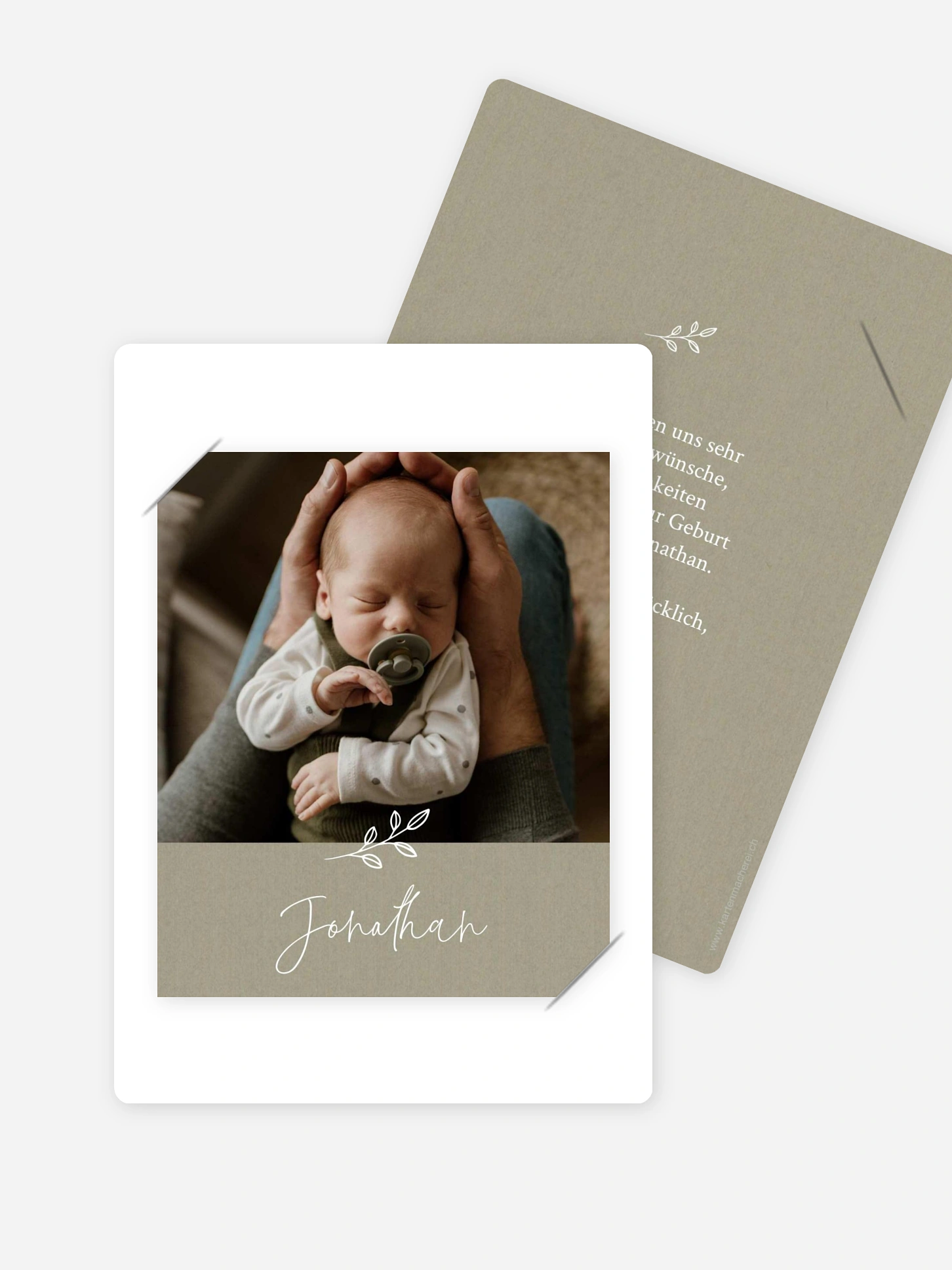 Geburtskarte Golden Child