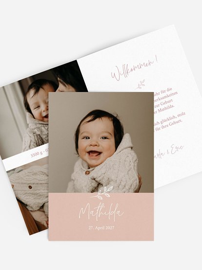 Geburtskarte Golden Child