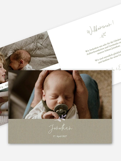 Geburtskarte Golden Child