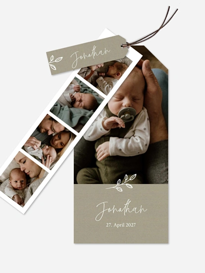 Geburtskarte Golden Child