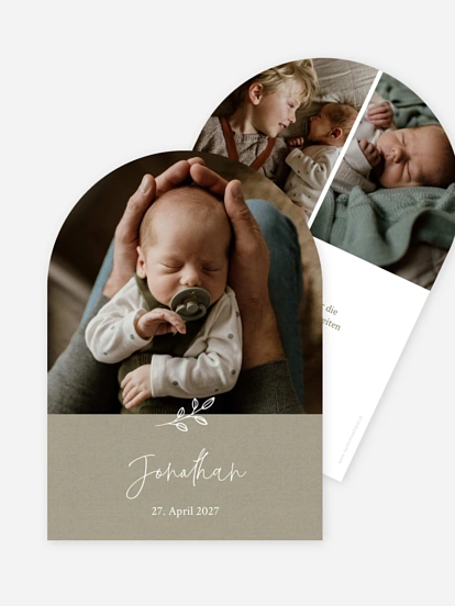 Geburtskarte Golden Child