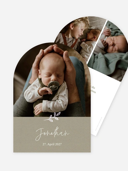 Geburtskarte Golden Child