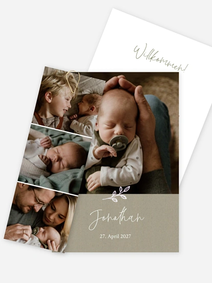 Geburtskarte Golden Child