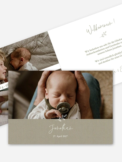 Geburtskarte Golden Child