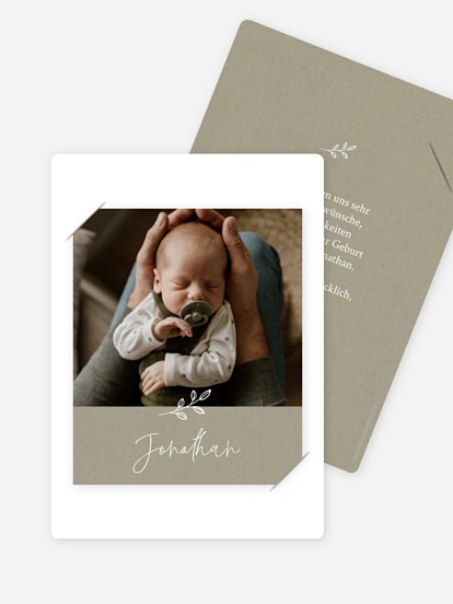 Geburtskarte Golden Child