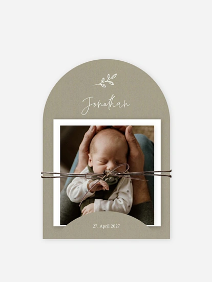 Geburtskarte Golden Child