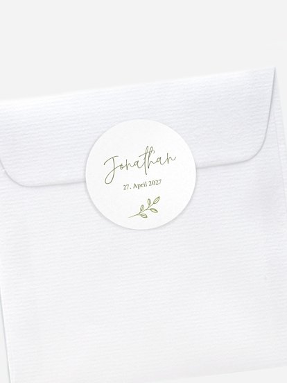 Aufkleber Geburt Golden Child