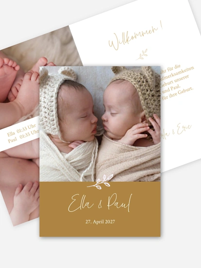 Zwillingskarte Golden Child