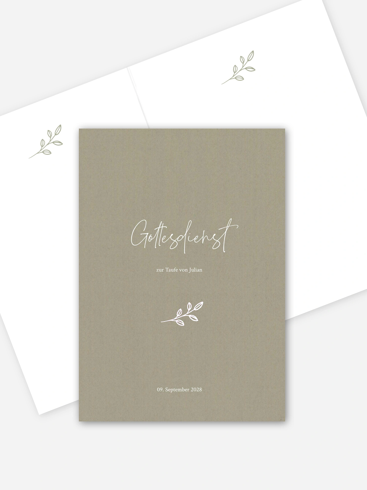 Kirchenheft Taufe Golden Child