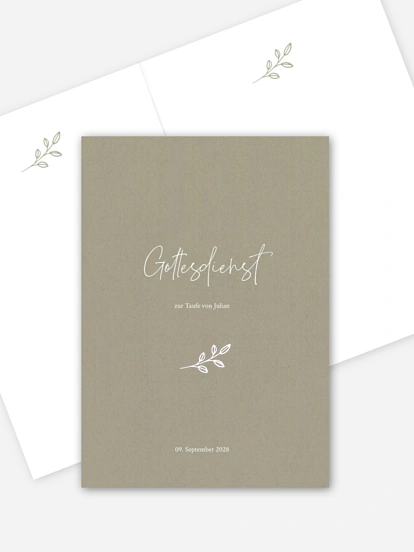 Kirchenheft Taufe Golden Child