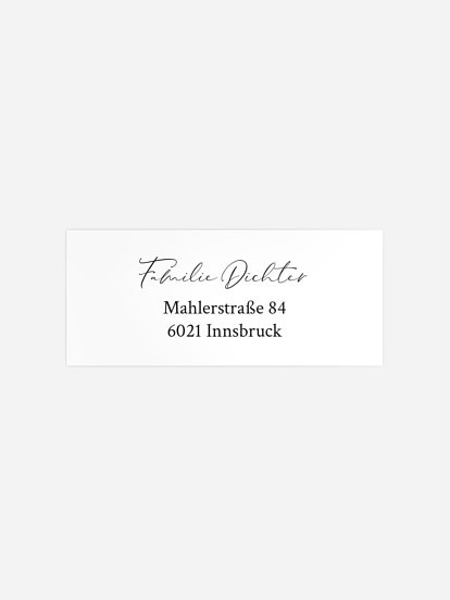 Absenderaufkleber Geburt Lucky Baby