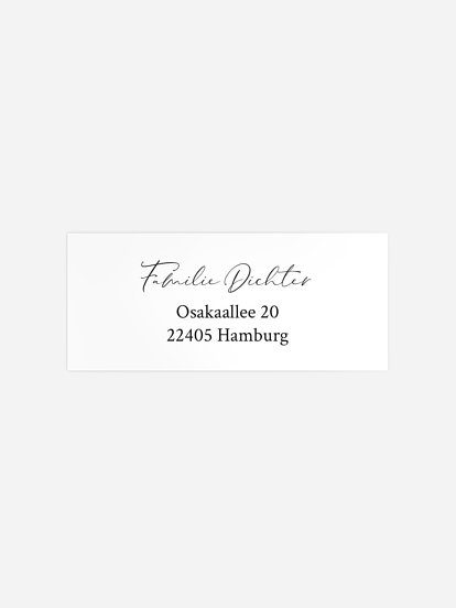 Absenderaufkleber Geburt Lucky Baby