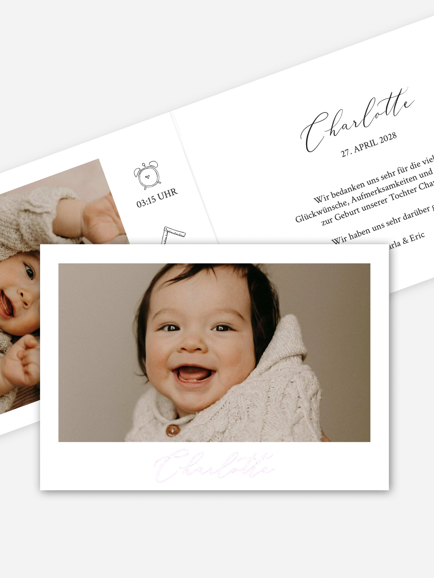 Geburtskarte Lucky Baby